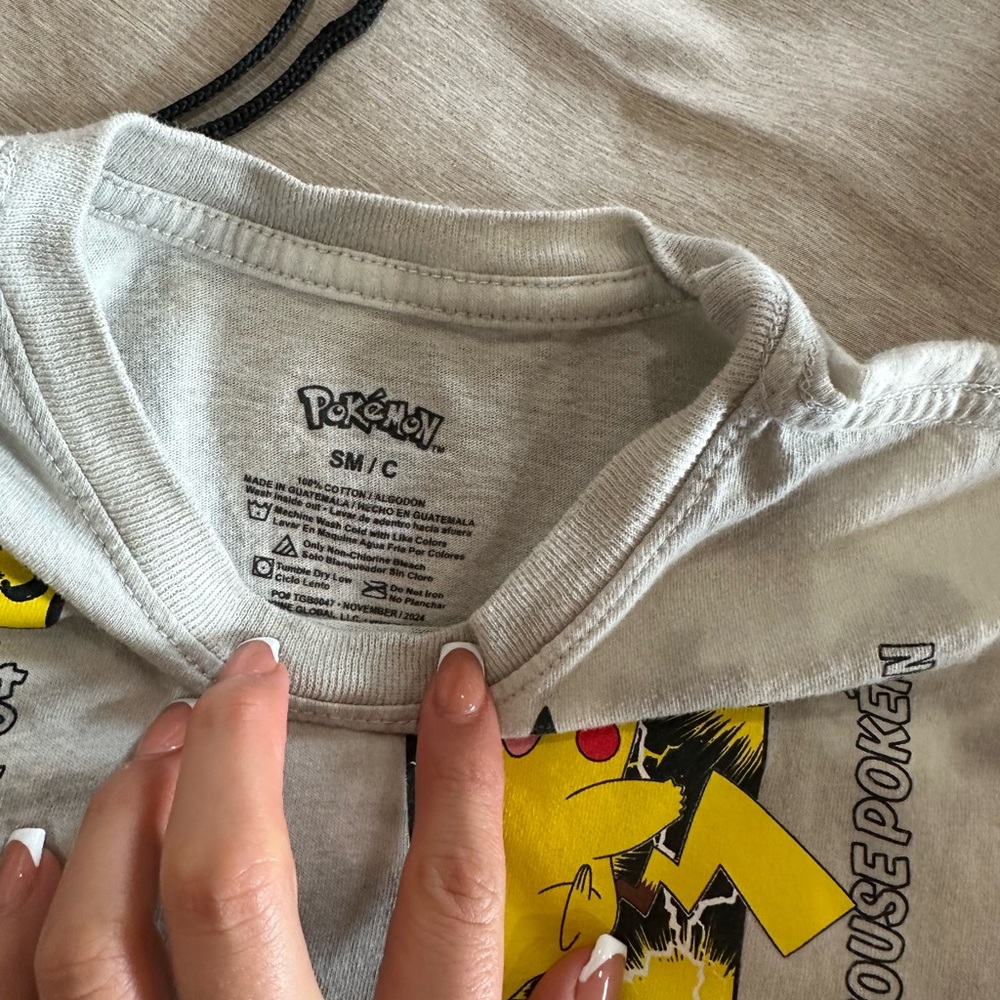 Pokemon Gray Kids Shirt